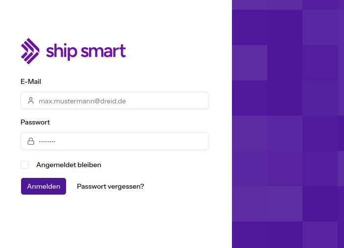 Ship Smart Login Screenshot